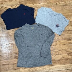 Polo by Ralph Lauren Kids' Tee Trio - Navy, Gray, Light Gray